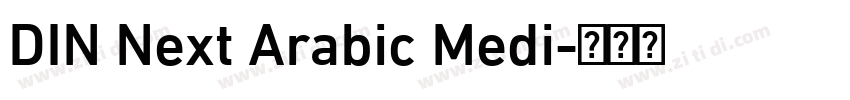 DIN Next Arabic Medi字体转换